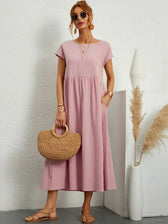 Gabrielle™ — Fliessendes Midi-Kleid mit zeitloser Eleganz