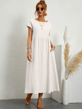 Gabrielle™ — Fliessendes Midi-Kleid mit zeitloser Eleganz