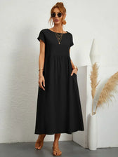 Gabrielle™ — Fliessendes Midi-Kleid mit zeitloser Eleganz
