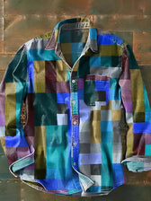 Zavian - Künstlerisches Patchwork-Hemd