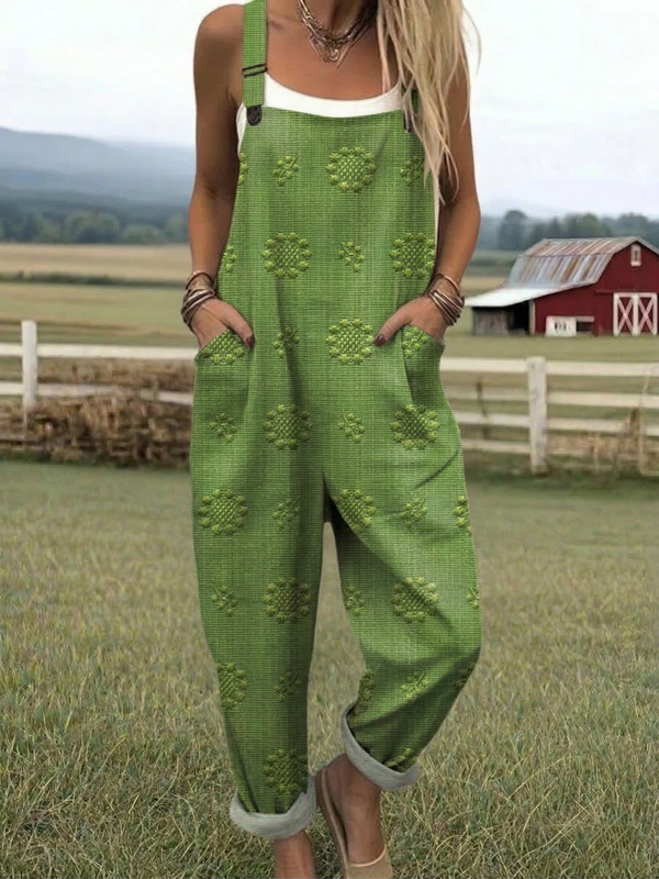 Freja | Lässiger Muster-Overall