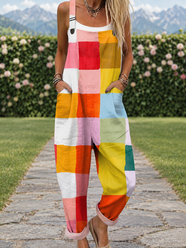 Hanne | Jumpsuit im Patchwork-Stil