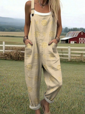 Freja | Lässiger Muster-Overall