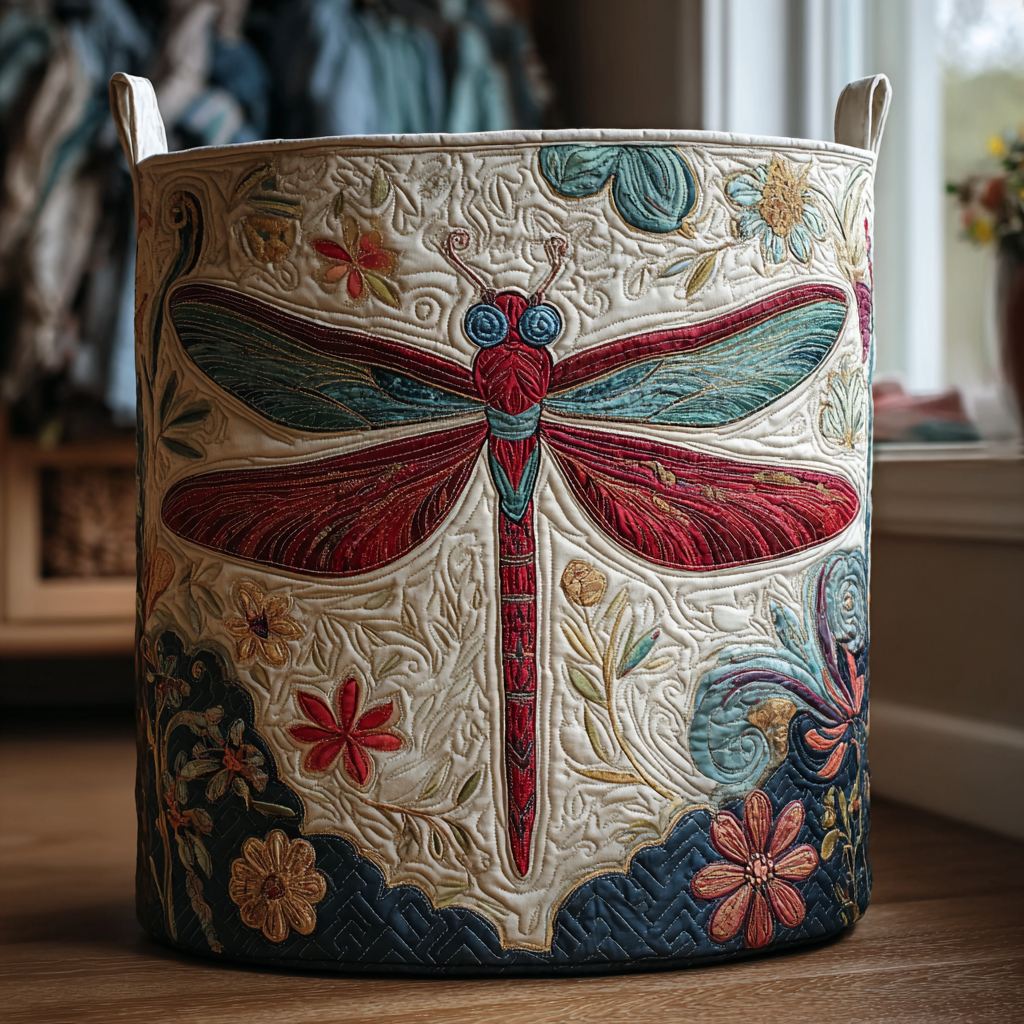 Reiner Libellen Wäschekorb