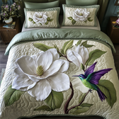 Reine Magnolie | 3-teiliges Tagesdecken-Set