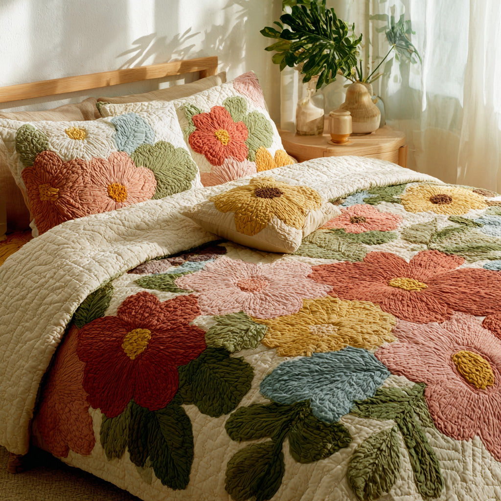 Retro-Margeriten | 3-teiliges Tagesdecken-Set