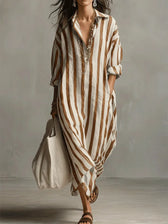 Amaris | Leinen-Langarm-Kleid