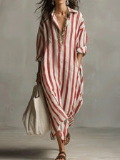 Amaris | Leinen-Langarm-Kleid