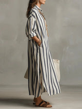 Amaris | Leinen-Langarm-Kleid