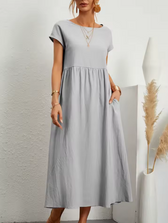 Gabrielle™ — Fliessendes Midi-Kleid mit zeitloser Eleganz