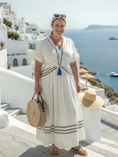 Seren | V-Ausschnitt Wickel-Maxikleid