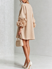 Rosalie - Knopfverschluss Mini-Kleid