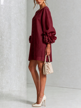 Rosalie - Knopfverschluss Mini-Kleid