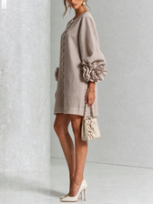 Rosalie - Knopfverschluss Mini-Kleid