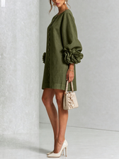 Rosalie - Knopfverschluss Mini-Kleid