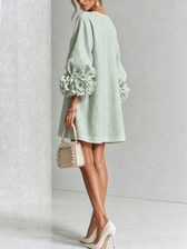 Rosalie - Knopfverschluss Mini-Kleid