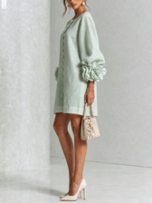 Rosalie - Knopfverschluss Mini-Kleid