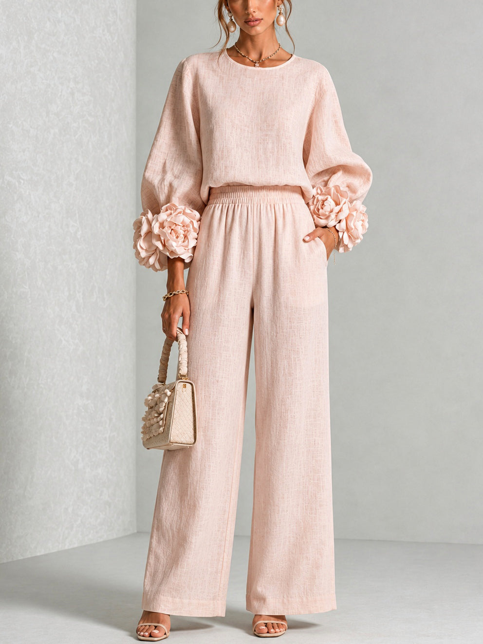 ROSALIE | BLUMENMANSCHETTEN ZWEITEILIGES SET