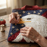 Freiheitsadler · Handgefertigte Tasche im Alltag