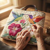 Nadia · Handgefertigte Tasche im Alltag