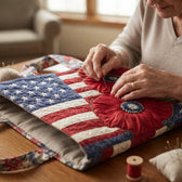 Liberty Rose · Handgefertigte Tasche im Alltag