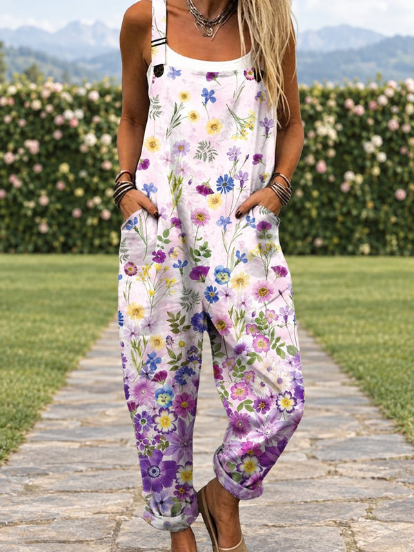 Fiora | Jumpsuit mit Wiesenblumen