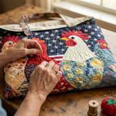 Ländlicher Charme · Handgefertigte Tasche im Alltag