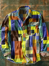 Zavian - Künstlerisches Patchwork-Hemd