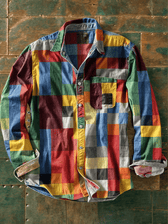 Zavian - Künstlerisches Patchwork-Hemd