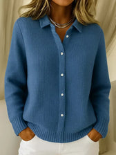 Katrina | Strukturierter Strick-Button-Cardigan