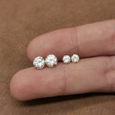 Set aus 3 Paar eleganten Ohrringen