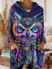 Alice™ Retro Ethnic Print Kapuzen-Tunika