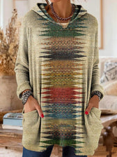 Alice™ Retro Ethnic Print Kapuzen-Tunika
