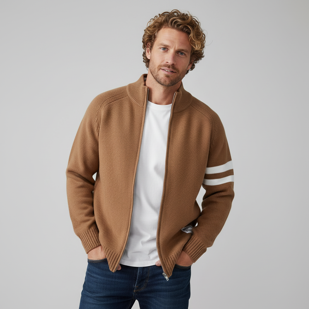 Nolan Strick Zip-Pullover