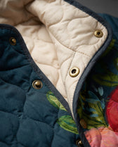 Amaya | Vintage-Blumenmuster-Steppjacke