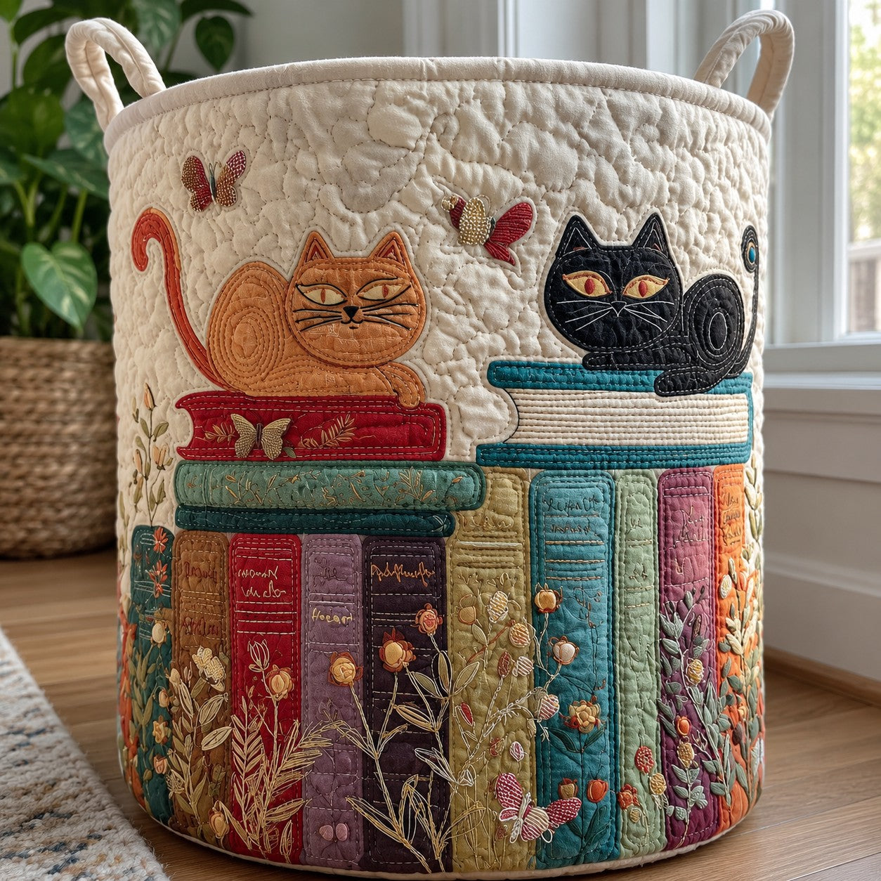 Die Katzen aus der Nähe mit der Steppung dahinter