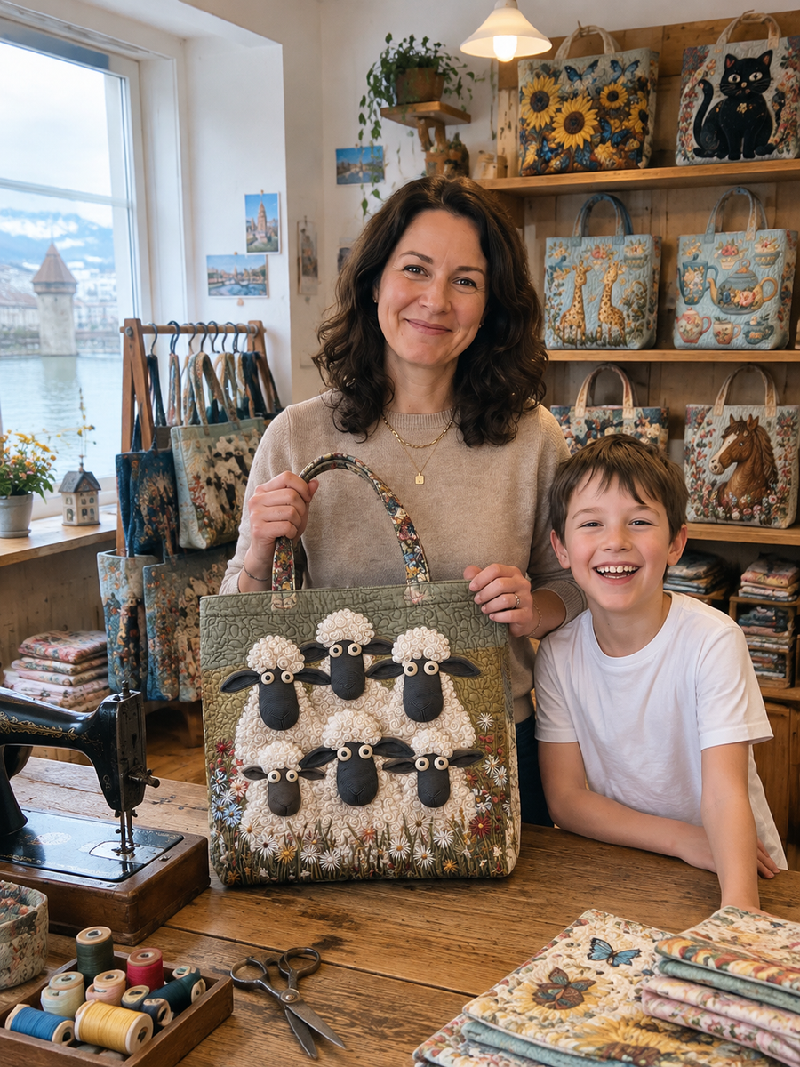 Hanna und Lukas in ihrem Taschenatelier in Luzern