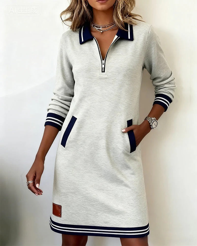 JULI | KLEID MIT LANGEN ÄRMELN