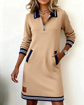 JULI | KLEID MIT LANGEN ÄRMELN
