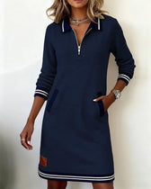 JULI | KLEID MIT LANGEN ÄRMELN