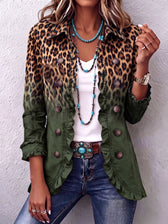 Elspeth™ | Leopard-Ombre-Rüschensakko