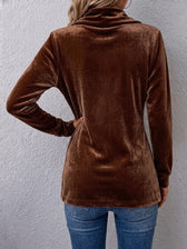 Holliwell™ | Vintage Reversknopf-Akzent Langarm Offene Vorderjacke