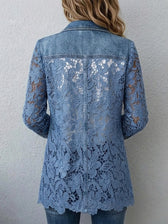 Lacinda™ | Blazerjacke mit floralen Spitzenpaneelen