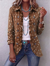 Nolinda™ | Bohemian Tierdruck Rüschjacke