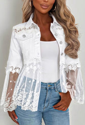 Sunnelace™ | Spitzen-Panel-Jacke