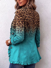 Elspeth™ | Leopard-Ombre-Rüschensakko