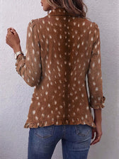 Nolinda™ | Bohemian Tierdruck Rüschjacke