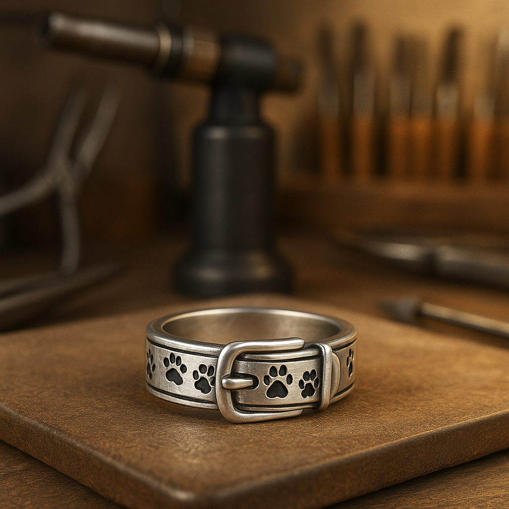 Niedlicher und stilvoller Hundehalsband-Ring