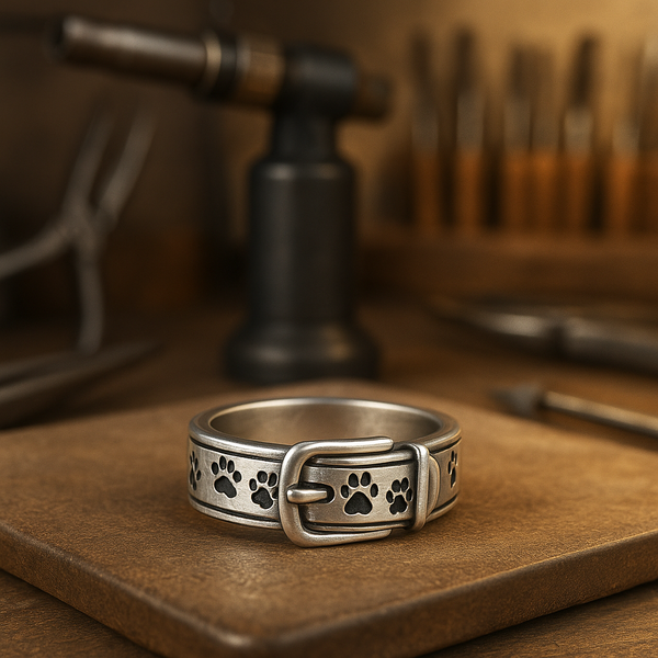 Niedlicher und stilvoller Hundehalsband-Ring